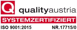 Quality Austria ISO 9001:2015 Zertifizierung